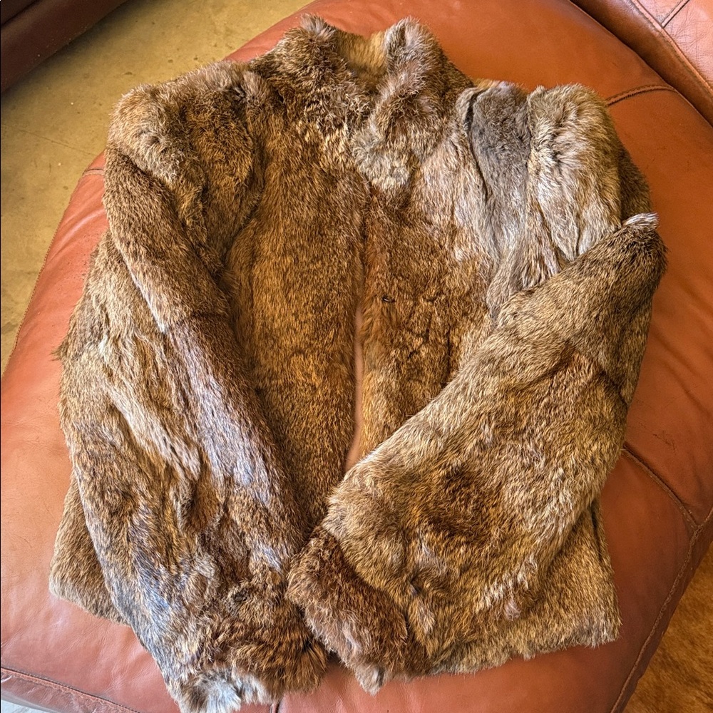 Luxurious vintage Fur Brown Jacket